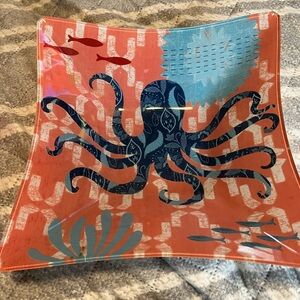 Prima Design J Brinley Octopus Fish Square Bowl